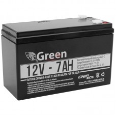 Bateria Selada 12V 7Ah para Alarme Green